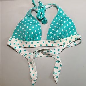 Victoria’s Secret polka dot bikini top tur…